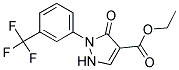 3-OXO-2-(3-TRIFLUOROMETHYL-PHENYL)-2,3-DIHYDRO-1H-PYRAZOLE-4-CARBOXYLIC ACID ETHYL ESTER Struktur