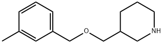 3-([(3-METHYLBENZYL)OXY]METHYL)PIPERIDINE Struktur