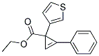 ETHYL 2-PHENYL-1-THIOPHEN-3-YLCYCLOPROP-2-ENECARBOXYLATE Struktur