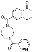 6-([4-(PYRIDIN-3-YLCARBONYL)-1,4-DIAZEPAN-1-YL]CARBONYL)-3,4-DIHYDRONAPHTHALEN-1(2H)-ONE Struktur