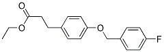 3-[4-(4-FLUORO-BENZYLOXY)-PHENYL]-PROPIONIC ACID ETHYL ESTER Struktur