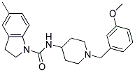 N-[1-(3-METHOXYBENZYL)PIPERIDIN-4-YL]-5-METHYLINDOLINE-1-CARBOXAMIDE Struktur