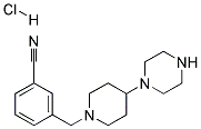 3-[(4-PIPERAZIN-1-YLPIPERIDIN-1-YL)METHYL]BENZONITRILE HYDROCHLORIDE Struktur