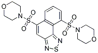 5,9-BIS(MORPHOLIN-4-YLSULFONYL)NAPHTHO[1,2-C][1,2,5]THIADIAZOLE Struktur