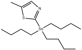 5-METHYL-2-(TRIBUTYLSTANNYL)THIAZOLE Struktur