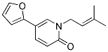 5-(2-FURYL)-1-(3-METHYLBUT-2-ENYL)PYRIDIN-2(1H)-ONE Struktur