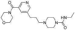 N-ETHYL-4-(3-[5-(MORPHOLIN-4-YLCARBONYL)PYRIDIN-3-YL]PROPYL)PIPERAZINE-1-CARBOXAMIDE Struktur