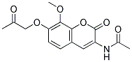 N-[8-METHOXY-2-OXO-7-(2-OXO-PROPOXY)-2H-CHROMEN-3-YL]-ACETAMIDE Struktur