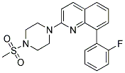 8-(2-FLUOROPHENYL)-2-[4-(METHYLSULFONYL)PIPERAZIN-1-YL]QUINOLINE Struktur