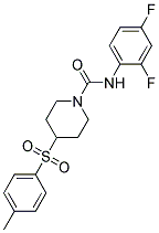 N-(2,4-DIFLUOROPHENYL)-4-[(4-METHYLPHENYL)SULFONYL]PIPERIDINE-1-CARBOXAMIDE Struktur