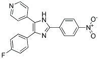 4-(4-FLUOROPHENYL)-2-(4-NITROPHENYL)-5-(4-PYRIDYL)-1H-IMIDAZOLE Struktur