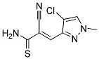 3-(4-CHLORO-1-METHYL-1H-PYRAZOL-3-YL)-2-CYANOPROP-2-ENETHIOAMIDE, TECH Struktur