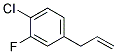 3-(4-CHLORO-3-FLUOROPHENYL)PROP-1-EN Struktur
