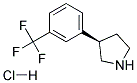 (R)-3-(3-(TRIFLUOROMETHYL)PHENYL)PYRROLIDINE HYDROCHLORIDE Struktur