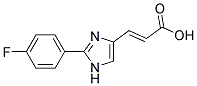 3-[2-(4-FLUOROPHENYL)-IMIDAZOL-4-YL]-ACRYLIC ACID Struktur