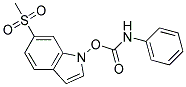 PHENYLCARBAMIC ACID, 6-(METHYLSULPHONYL)INDOL-1-YL ESTER Struktur