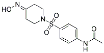 N-(4-[[4-(HYDROXYIMINO)PIPERIDIN-1-YL]SULFONYL]PHENYL)ACETAMIDE Struktur