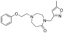 4-[(5-METHYLISOXAZOL-3-YL)METHYL]-1-(2-PHENOXYETHYL)-1,4-DIAZEPAN-5-ONE Struktur