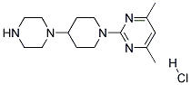 4,6-DIMETHYL-2-(4-PIPERAZIN-1-YLPIPERIDIN-1-YL)PYRIMIDINE HYDROCHLORIDE Struktur