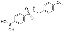 4-(N-(4-METHOXYBENZYL)SULFAMOYL)PHENYLBORONIC ACID Struktur