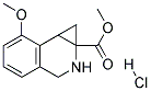 METHYL 7-METHOXY-1A,2,3,7B-TETRAHYDRO-1H-CYCLOPROPA[C]ISOQUINOLINE-1A-CARBOXYLATE HYDROCHLORIDE Struktur