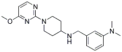 N-[3-(DIMETHYLAMINO)BENZYL]-1-(4-METHOXYPYRIMIDIN-2-YL)PIPERIDIN-4-AMINE Struktur