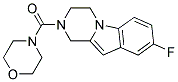 8-FLUORO-2-(MORPHOLIN-4-YLCARBONYL)-1,2,3,4-TETRAHYDROPYRAZINO[1,2-A]INDOLE Struktur