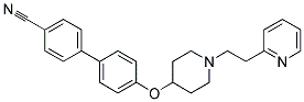 4'-([1-(2-PYRIDIN-2-YLETHYL)PIPERIDIN-4-YL]OXY)BIPHENYL-4-CARBONITRILE Struktur