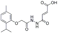 3-(N'-[2-(2-ISOPROPYL-5-METHYL-PHENOXY)-ACETYL]-HYDRAZINOCARBONYL)-ACRYLIC ACID Struktur