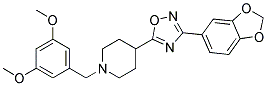 4-[3-(1,3-BENZODIOXOL-5-YL)-1,2,4-OXADIAZOL-5-YL]-1-(3,5-DIMETHOXYBENZYL)PIPERIDINE Struktur