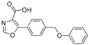 5-(4-PHENOXYMETHYLPHENYL)-OXAZOLE-4-CARBOXYLIC ACID Struktur