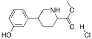 METHYL 5-(3-HYDROXYPHENYL)PIPERIDINE-2-CARBOXYLATE HYDROCHLORIDE Struktur