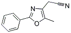 (5-METHYL-2-PHENYL-1,3-OXAZOL-4-YL)ACETONITRILE Struktur