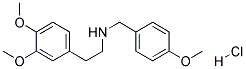 N-(3,4-DIMETHOXYPHENETHYL)-N-(4-METHOXYBENZYL)AMINE HYDROCHLORIDE Struktur