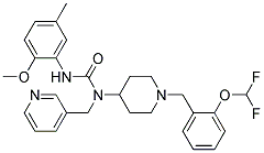 N-(1-[2-(DIFLUOROMETHOXY)BENZYL]PIPERIDIN-4-YL)-N'-(2-METHOXY-5-METHYLPHENYL)-N-(PYRIDIN-3-YLMETHYL)UREA Struktur