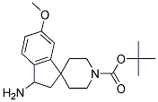 TERT-BUTYL 3-AMINO-6-METHOXY-2,3-DIHYDROSPIRO[INDENE-1,4'-PIPERIDINE]-1'-CARBOXYLATE Struktur