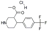 METHYL 4-(4-(TRIFLUOROMETHYL)PHENYL)PIPERIDINE-3-CARBOXYLATE HYDROCHLORIDE Struktur