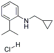 CYCLOPROPYLMETHYL-(2-ISOPROPYL-PHENYL)-AMINE HYDROCHLORIDE Struktur