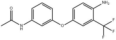 N-(3-[4-AMINO-3-(TRIFLUOROMETHYL)PHENOXY]-PHENYL)ACETAMIDE Struktur