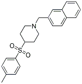 4-[(4-METHYLPHENYL)SULFONYL]-1-(2-NAPHTHYLMETHYL)PIPERIDINE Struktur