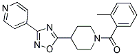 4-(5-[1-(2-METHYLBENZOYL)PIPERIDIN-4-YL]-1,2,4-OXADIAZOL-3-YL)PYRIDINE Struktur