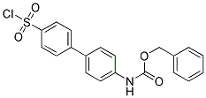 (4'-CHLOROSULFONYL-BIPHENYL-4-YL)-CARBAMIC ACID BENZYL ESTER Struktur