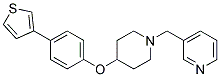 3-((4-[4-(3-THIENYL)PHENOXY]PIPERIDIN-1-YL)METHYL)PYRIDINE Struktur