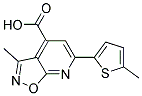 3-METHYL-6-(5-METHYLTHIEN-2-YL)ISOXAZOLO[5,4-B]PYRIDINE-4-CARBOXYLIC ACID Struktur