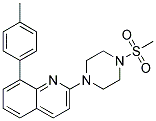 8-(4-METHYLPHENYL)-2-[4-(METHYLSULFONYL)PIPERAZIN-1-YL]QUINOLINE Struktur