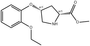 METHYL (2S,4S)-4-(2-ETHOXYPHENOXY)-2-PYRROLIDINECARBOXYLATE Struktur