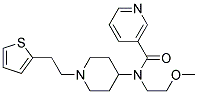 N-(2-METHOXYETHYL)-N-(1-[2-(2-THIENYL)ETHYL]PIPERIDIN-4-YL)NICOTINAMIDE Struktur