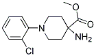 METHYL 4-AMINO-1-(2-CHLOROPHENYL)PIPERIDINE-4-CARBOXYLATE Struktur