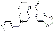 N-(2-METHOXYETHYL)-N-[1-(PYRIDIN-4-YLMETHYL)PIPERIDIN-4-YL]-1,3-BENZODIOXOLE-5-CARBOXAMIDE Struktur