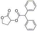 2-OXOTETRAHYDROFURAN-3-YL DIPHENYLACETATE Struktur